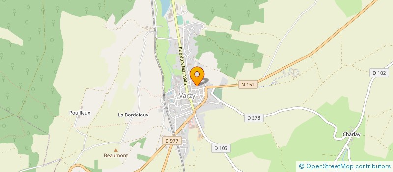 localisation de l'entreprise GESTION RISQUES PERSONNES ET INFORMATION à VARZY