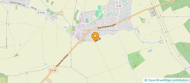 localisation de l'entreprise GESTION RUE DU CHATEAU  CHEVRY-COSSIGNY