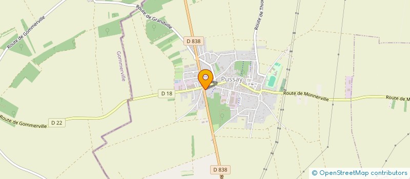 localisation de l'entreprise GESTION SANITAIRE ET SOCIAL à PUSSAY