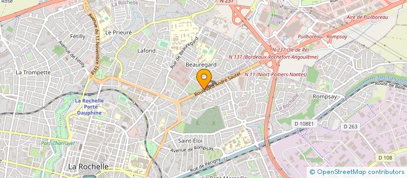localisation de l'entreprise GESTION SAUTEL à LA ROCHELLE