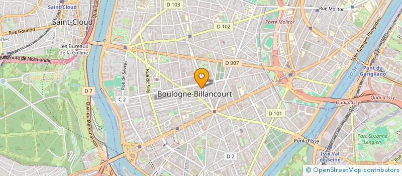 localisation de l'entreprise GESTION SECRETARIAT CONSEIL à BOULOGNE-BILLANCOURT