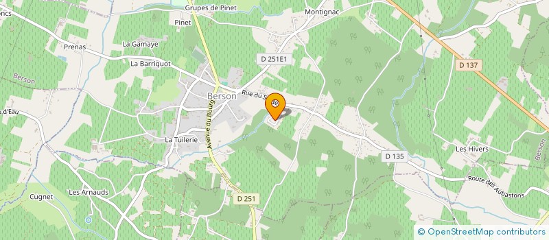 localisation de l'entreprise GESTION SERENITE ATLANTIQUE  BERSON