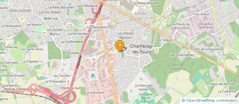 localisation de l'entreprise GESTION SERVICE  CHAMBRAY-LES-TOURS