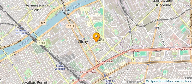 localisation de l'entreprise GESTION SERVICE NEGOCE à CLICHY