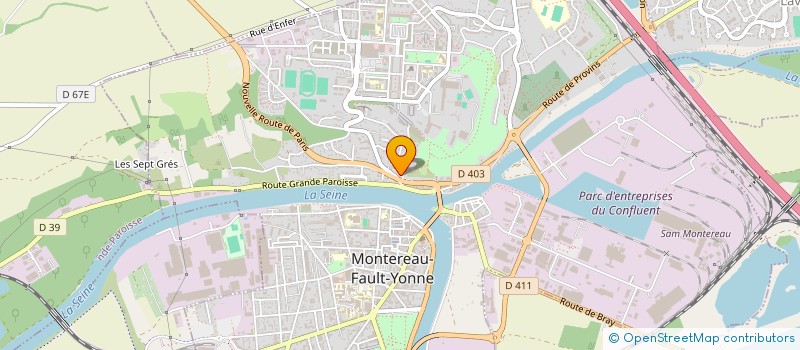 localisation de l'entreprise GESTION SERVICE PROMOTION à MONTEREAU-FAULT-YONNE