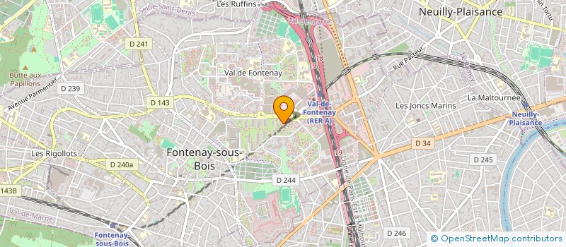 localisation de l'entreprise GESTION SERVICES ENTREPRISES SARL à FONTENAY-SOUS-BOIS
