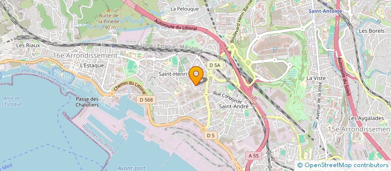 localisation de l'entreprise GESTION SERVICES ET ADMINISTRATION  MARSEILLE