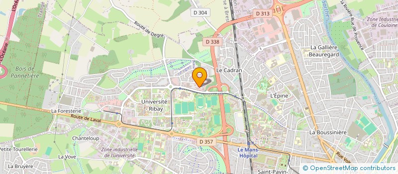 localisation de l'entreprise GESTION SERVICES ET DEVELOPPEMENT à LE MANS