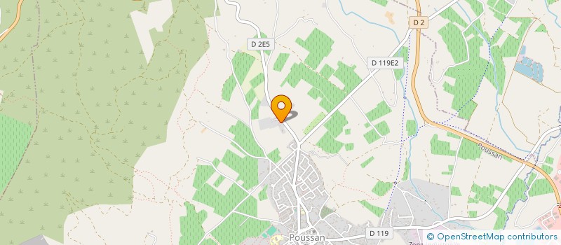 localisation de l'entreprise GESTION SINISTRES ETANCHEITE COUVERTURE à POUSSAN
