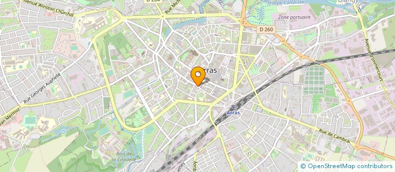 localisation de l'entreprise GESTION ST GERY à ARRAS