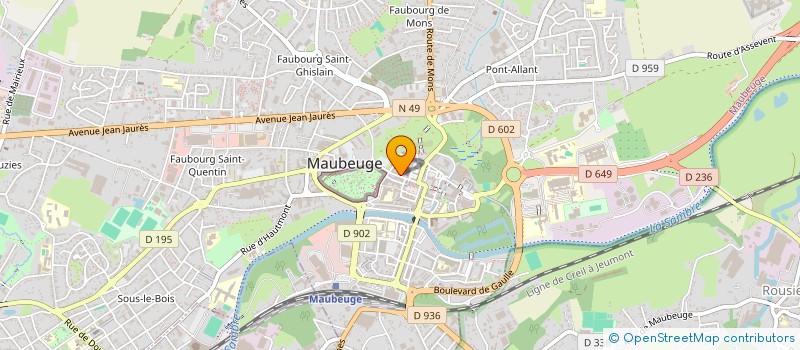 localisation de l'entreprise GESTION TECH & FINANCIERE DU BATIMENT à MAUBEUGE