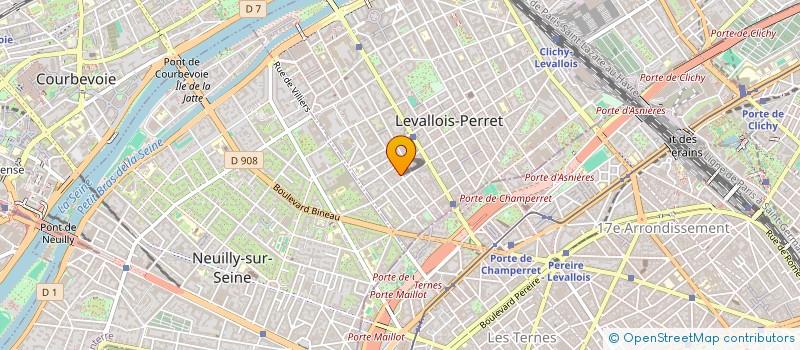 localisation de l'entreprise GESTION TECHNIQUE AMENAGEMENT à LEVALLOIS-PERRET