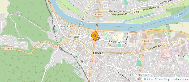 localisation de l'entreprise GESTION TECHNIQUE AUTOMOBILE à ELBEUF