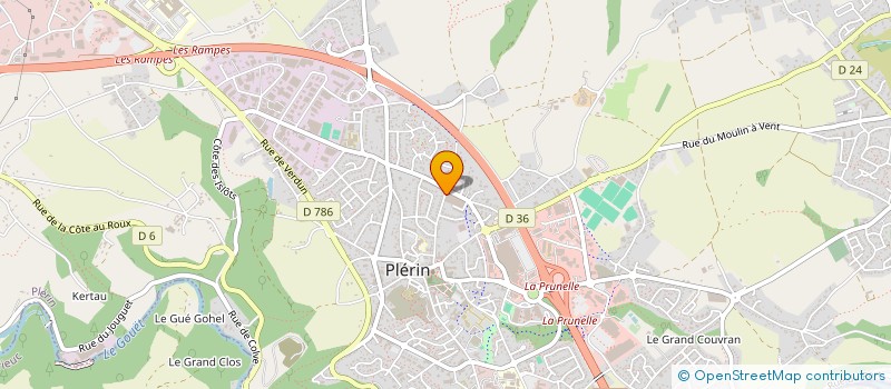 localisation de l'entreprise GESTION TECHNIQUE DE LA VENTE à PLERIN