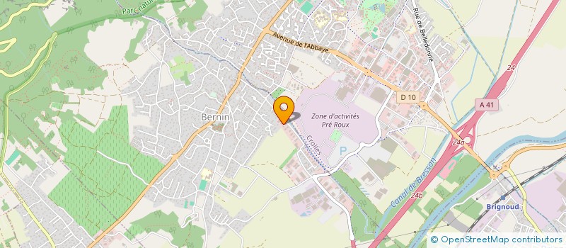 localisation de l'entreprise GESTION TOURISME INVESTISSEMENTS LOISIRS  BERNIN