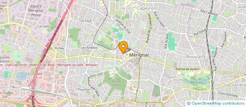 localisation de l'entreprise GESTION TRANSACTION DUBOIS  MERIGNAC