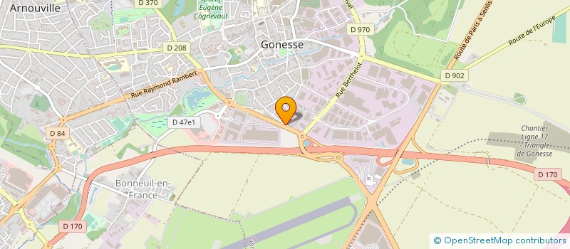 localisation de l'entreprise GESTION TRANSPORT LOCATION à GONESSE