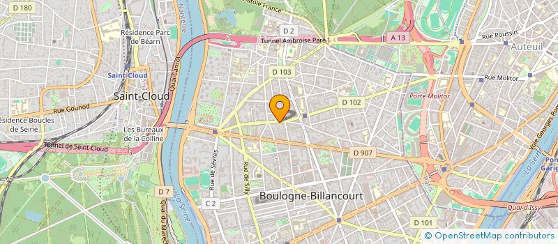 localisation de l'entreprise GESTION VALORISATION INVESTISSEMENT à BOULOGNE-BILLANCOURT