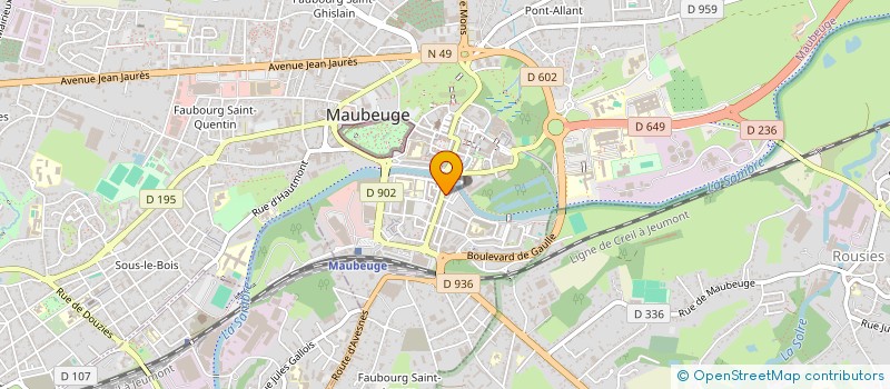 localisation de l'entreprise GESTION VALUE à MAUBEUGE