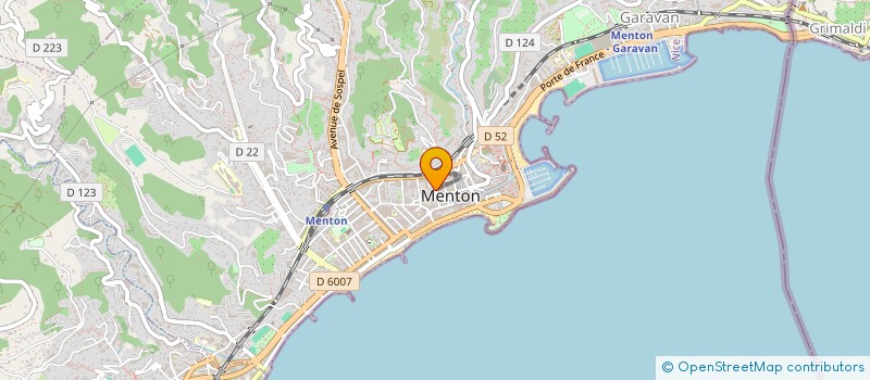 localisation de l'entreprise GESTION VILLAREY à MENTON