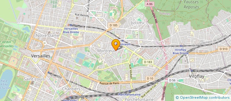 localisation de l'entreprise GESTIONASSURTECK à VERSAILLES