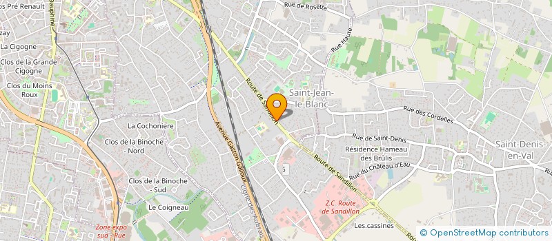 localisation de l'entreprise GESTIONEO à SAINT-JEAN-LE-BLANC