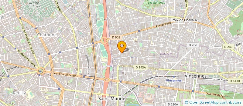 localisation de l'entreprise GESTIONNAIRE-BATISSEUR à MONTREUIL