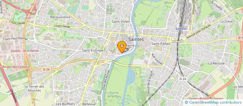 localisation de l'entreprise GESTIONPATRIMOINECONSEIL à SAINTES