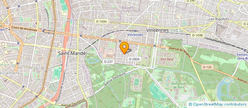 localisation de l'entreprise GESTIONS ENTREPRISES RECOUVREM à VINCENNES