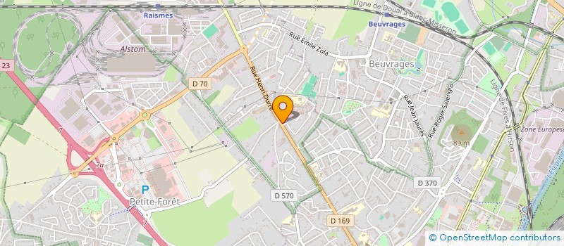 localisation de l'entreprise GESTIONS HAUT DE FRANCE  RAISMES