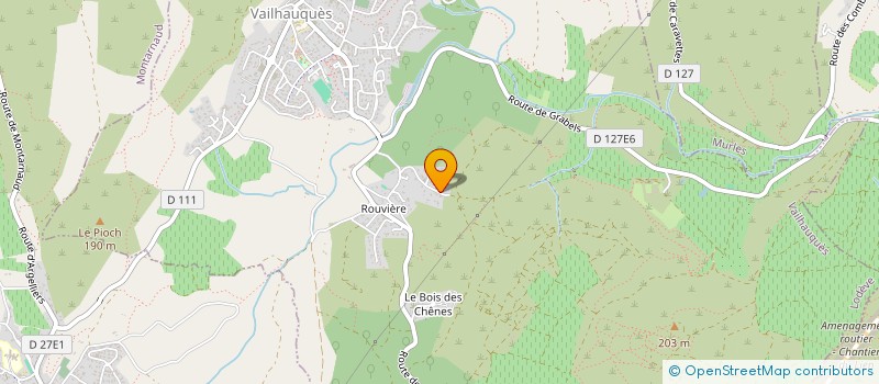 localisation de l'entreprise GESTIONS INTERGENERATIONS PARTENARIATS ENTREPRISES  VAILHAUQUES