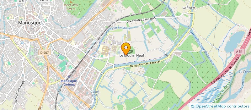 localisation de l'entreprise GESTIONS MAINTENANCES SERVICES INDUSTRIELS à MANOSQUE