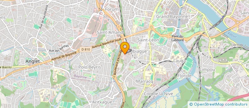 localisation de l'entreprise GESTIOTEL AGEN à BAYONNE