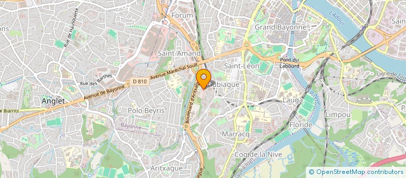 localisation de l'entreprise GESTIOTEL CLERMONT FERRAND à BAYONNE