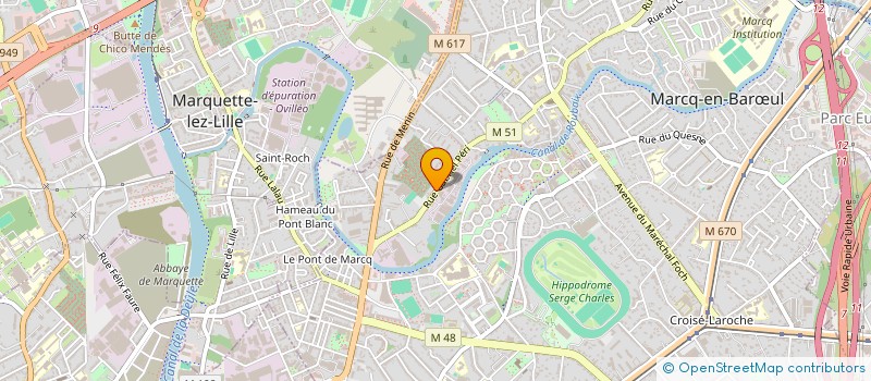 localisation de l'entreprise GESTIPLAN SARL à MARCQ-EN-BARŒUL