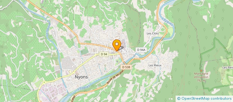 localisation de l'entreprise GESTISSIMMO  NYONS