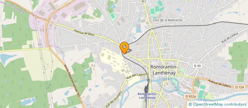 localisation de l'entreprise GESTIVE RACINEAU  ROMORANTIN-LANTHENAY