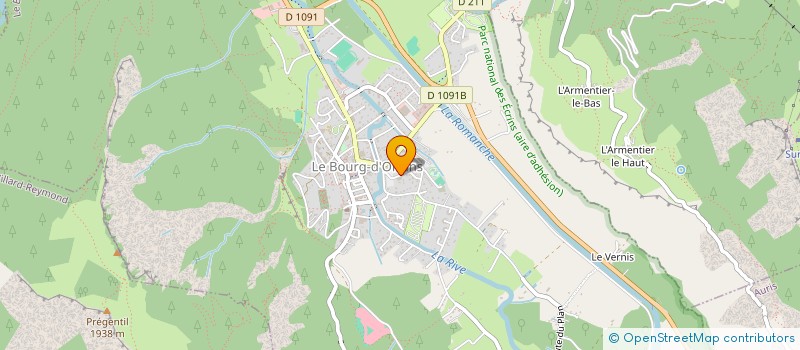 localisation de l'entreprise GESTIXI à LE BOURG-D'OISANS