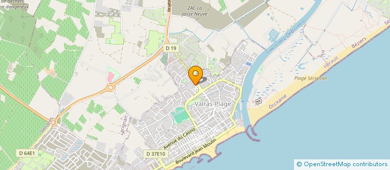 localisation de l'entreprise GESTMIS à VALRAS-PLAGE