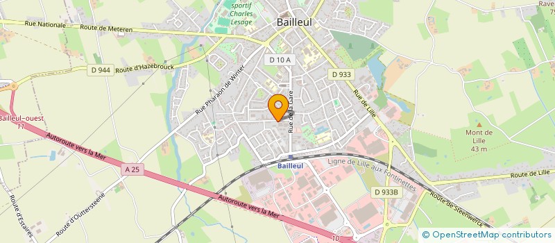 localisation de l'entreprise GESTOFFICE à BAILLEUL