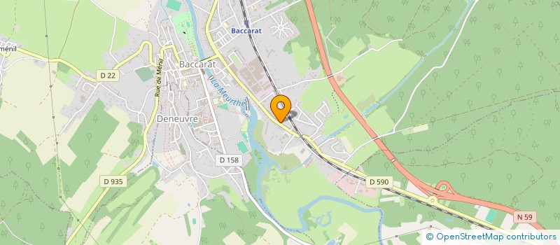 localisation de l'entreprise GESTPME  BACCARAT