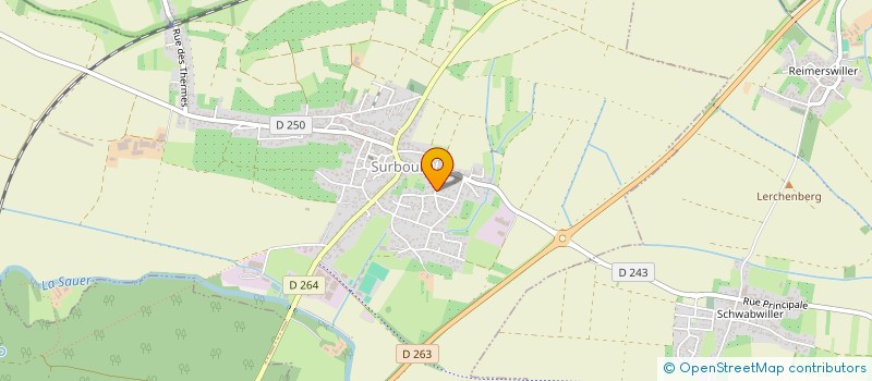 localisation de l'entreprise GESTRACO à SURBOURG