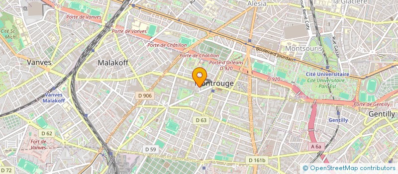 localisation de l'entreprise GESTRAD  MONTROUGE