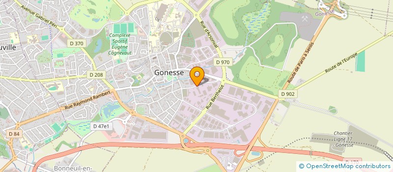 localisation de l'entreprise GESTRADE SERVICES  GONESSE