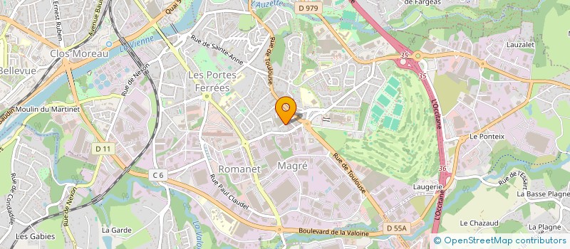 localisation de l'entreprise GESTRIM CC CORGNAC  LIMOGES