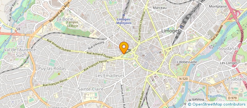 localisation de l'entreprise GESTRIM COP AMPHITHE 16 à LIMOGES
