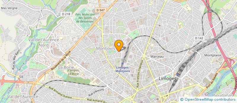 localisation de l'entreprise GESTRIM COP BEAUPUY 10B à LIMOGES