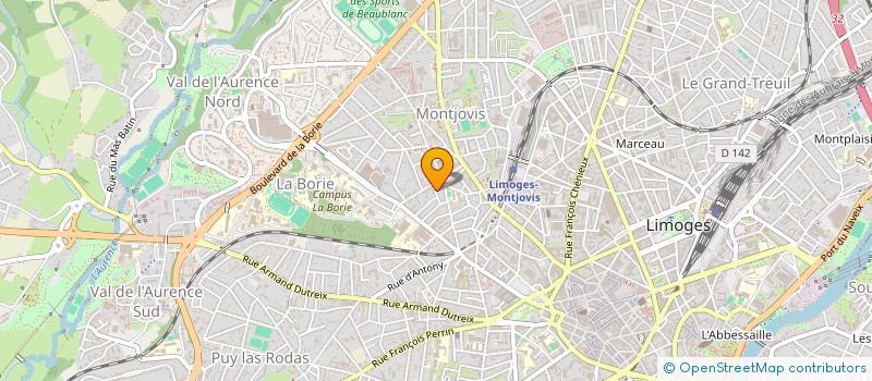 localisation de l'entreprise GESTRIM COP BRILLAT SAVARIN à LIMOGES