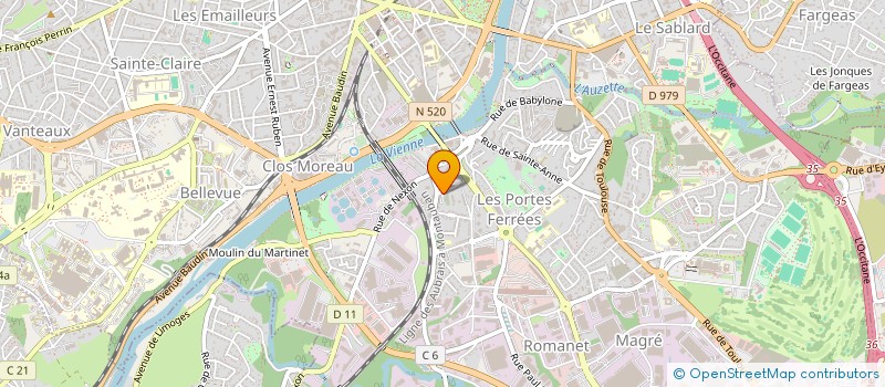 localisation de l'entreprise GESTRIM COP CHANTELAUVE 41 à LIMOGES