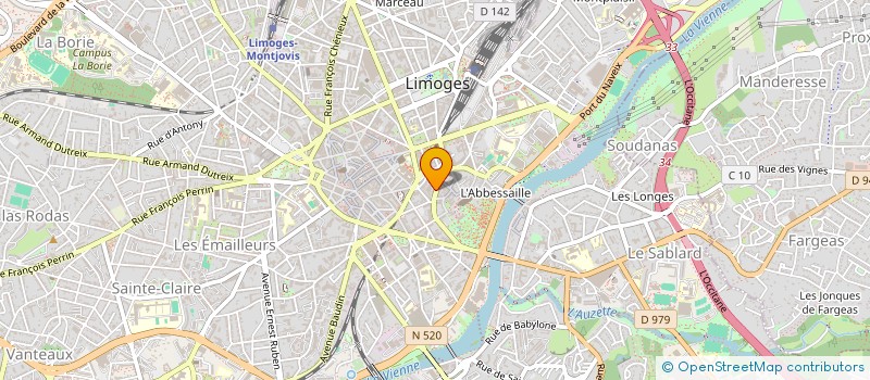 localisation de l'entreprise GESTRIM COP CITE 16 à LIMOGES
